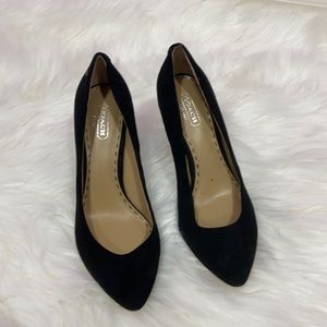 Coach suede heels